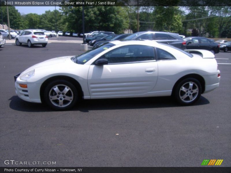 Dover White Pearl / Sand Blast 2003 Mitsubishi Eclipse GS Coupe