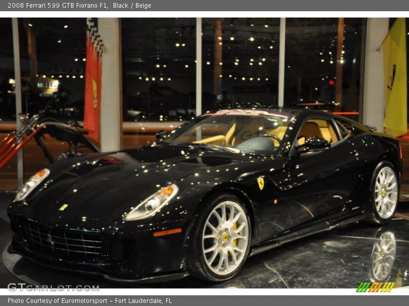 Black / Beige 2008 Ferrari 599 GTB Fiorano F1