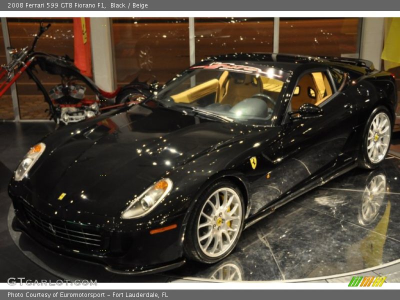 Black / Beige 2008 Ferrari 599 GTB Fiorano F1