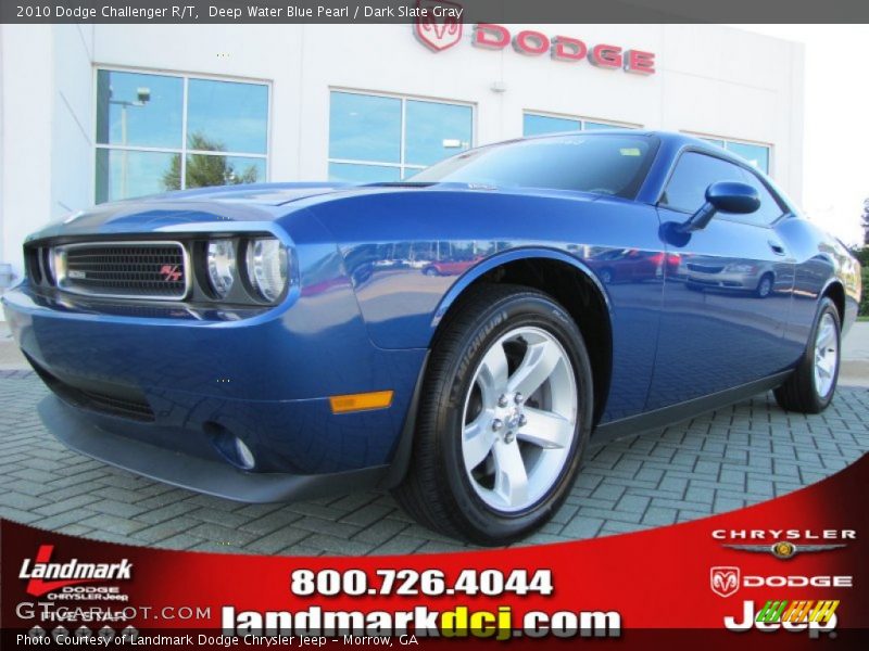 Deep Water Blue Pearl / Dark Slate Gray 2010 Dodge Challenger R/T