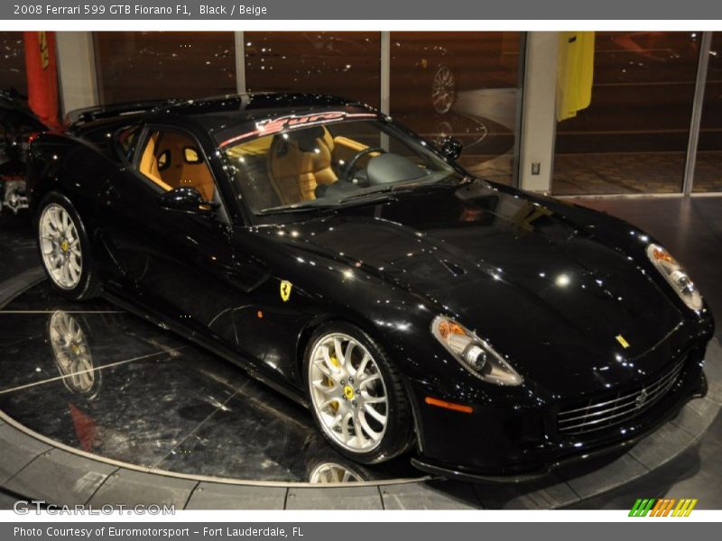 Black / Beige 2008 Ferrari 599 GTB Fiorano F1