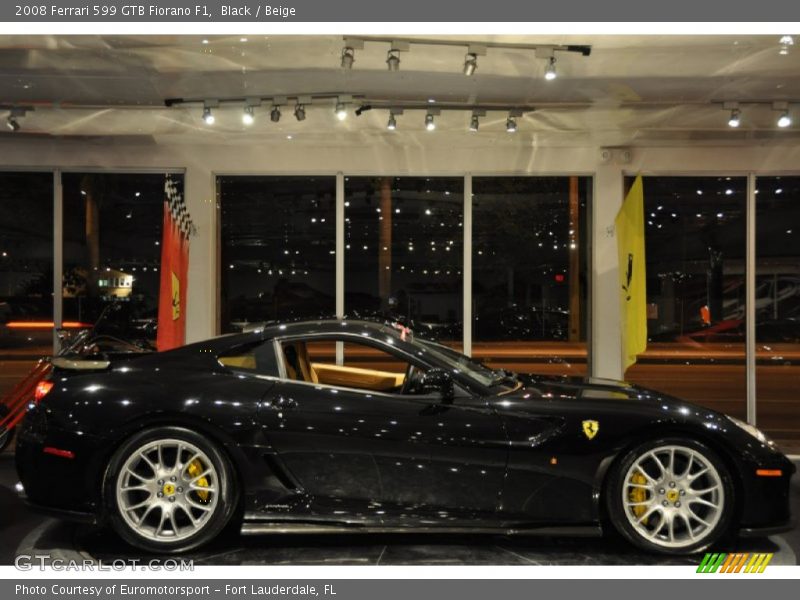Black / Beige 2008 Ferrari 599 GTB Fiorano F1