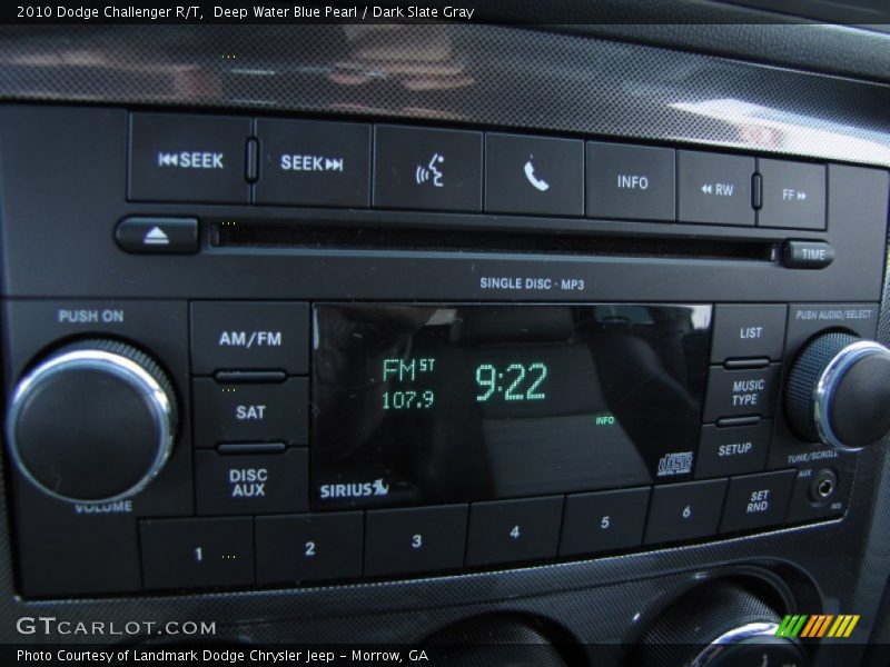 Deep Water Blue Pearl / Dark Slate Gray 2010 Dodge Challenger R/T