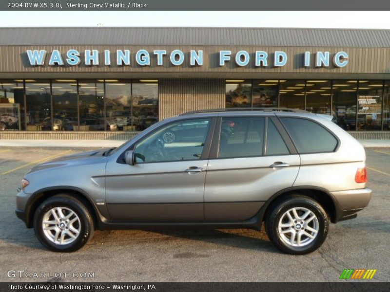Sterling Grey Metallic / Black 2004 BMW X5 3.0i