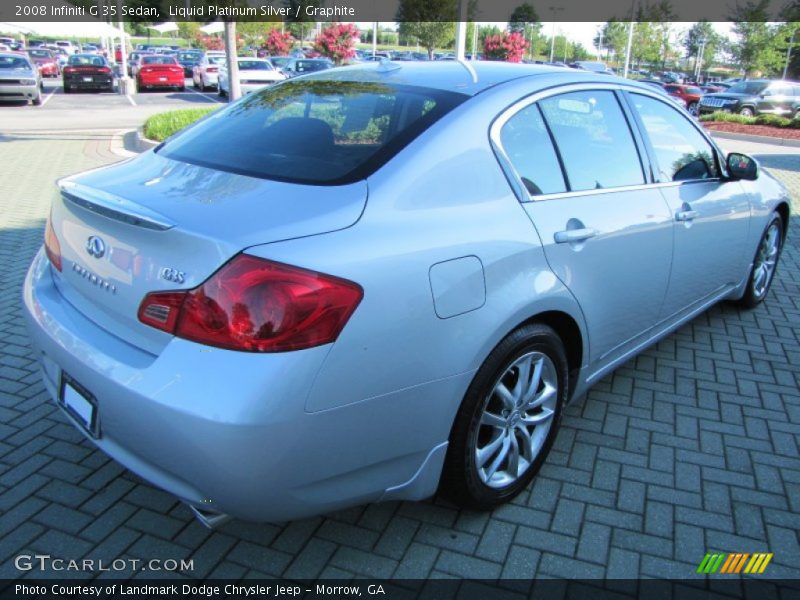 Liquid Platinum Silver / Graphite 2008 Infiniti G 35 Sedan