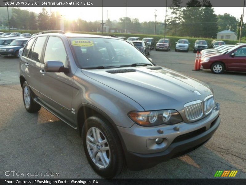 Sterling Grey Metallic / Black 2004 BMW X5 3.0i