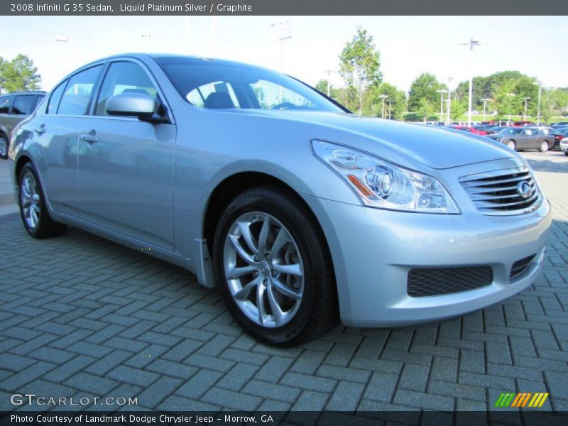 Liquid Platinum Silver / Graphite 2008 Infiniti G 35 Sedan