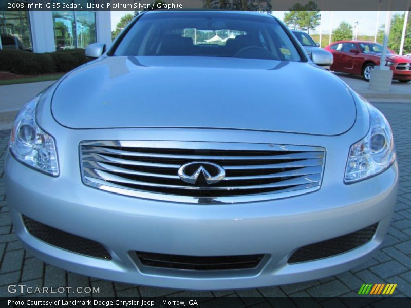 Liquid Platinum Silver / Graphite 2008 Infiniti G 35 Sedan