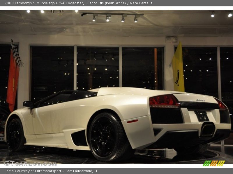 Bianco Isis (Pearl White) / Nero Perseus 2008 Lamborghini Murcielago LP640 Roadster