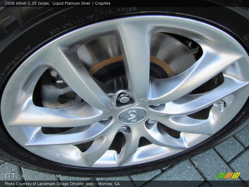 Liquid Platinum Silver / Graphite 2008 Infiniti G 35 Sedan