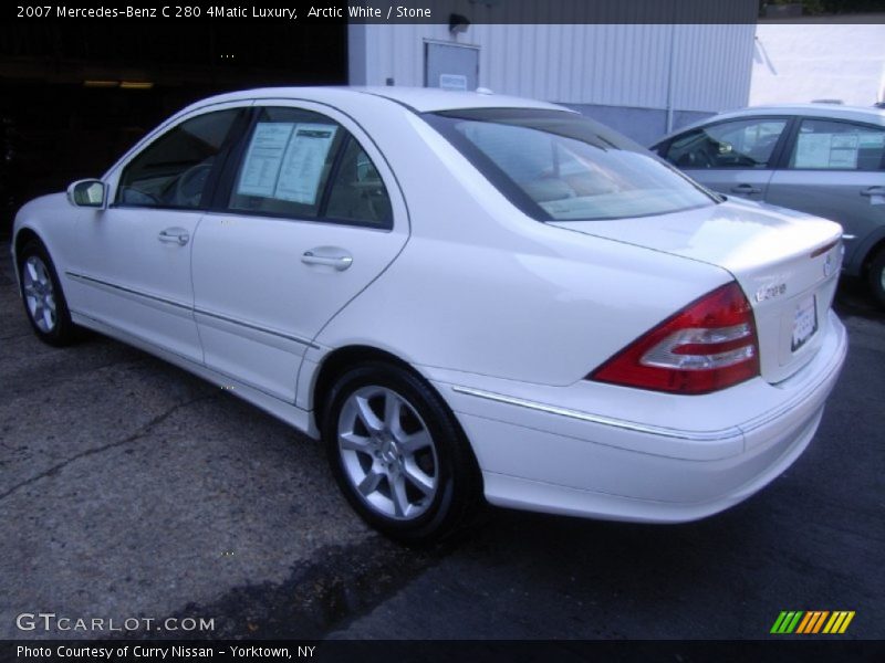 Arctic White / Stone 2007 Mercedes-Benz C 280 4Matic Luxury
