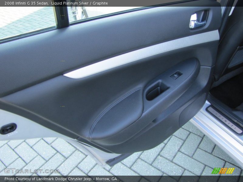 Liquid Platinum Silver / Graphite 2008 Infiniti G 35 Sedan