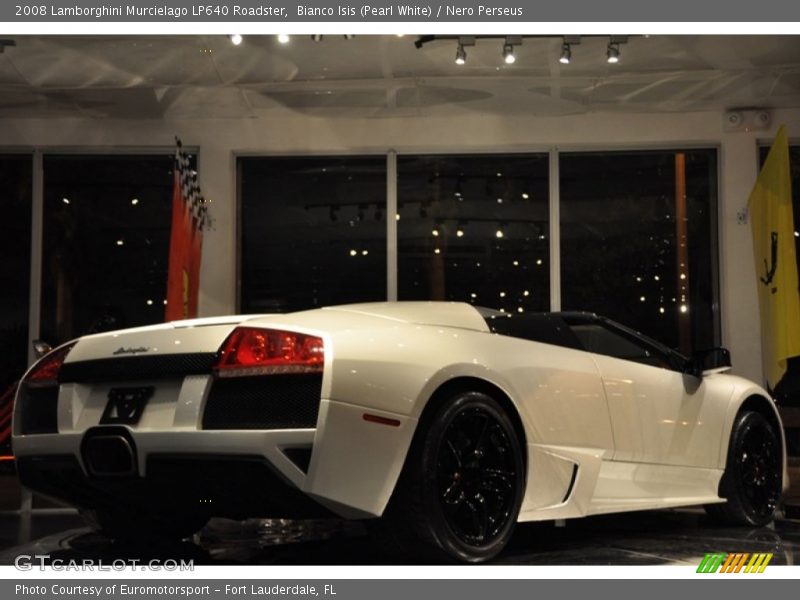 Bianco Isis (Pearl White) / Nero Perseus 2008 Lamborghini Murcielago LP640 Roadster