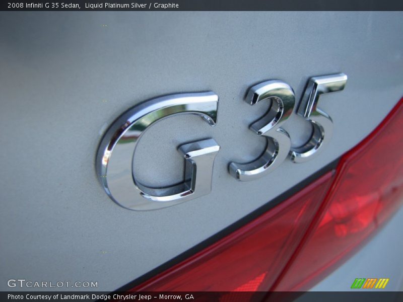 Liquid Platinum Silver / Graphite 2008 Infiniti G 35 Sedan