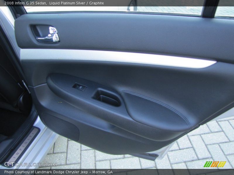 Liquid Platinum Silver / Graphite 2008 Infiniti G 35 Sedan