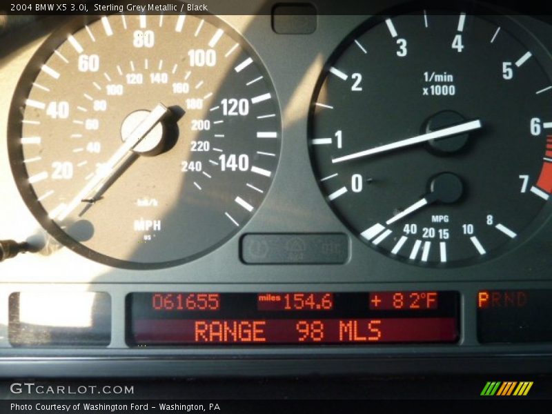 Sterling Grey Metallic / Black 2004 BMW X5 3.0i