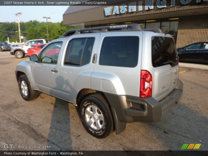 Silver Lightning Metallic / Steel/Graphite 2007 Nissan Xterra X 4x4