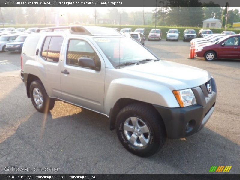 Silver Lightning Metallic / Steel/Graphite 2007 Nissan Xterra X 4x4