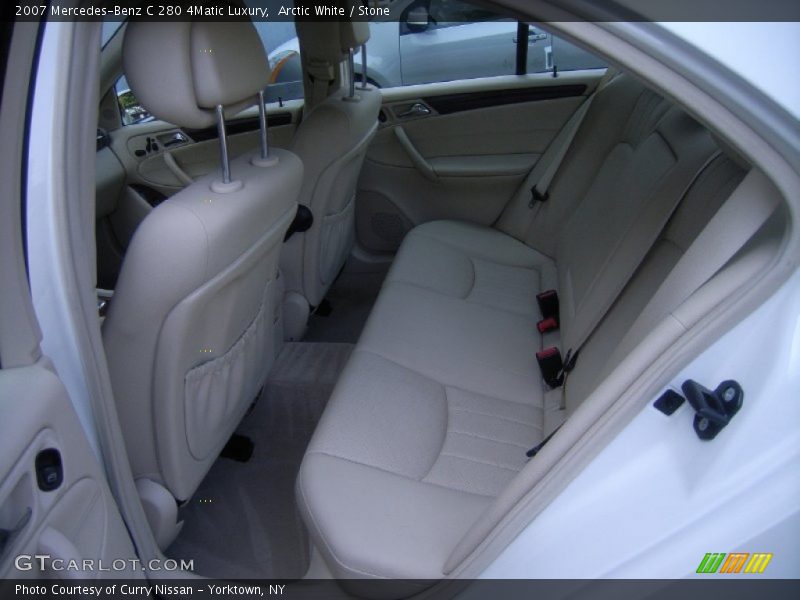 Arctic White / Stone 2007 Mercedes-Benz C 280 4Matic Luxury