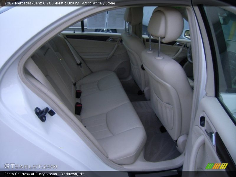 Arctic White / Stone 2007 Mercedes-Benz C 280 4Matic Luxury