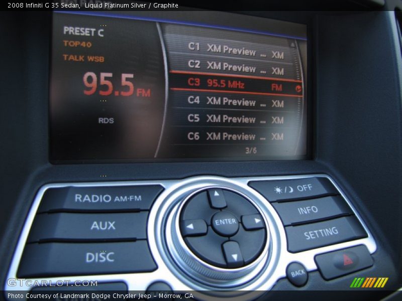 Liquid Platinum Silver / Graphite 2008 Infiniti G 35 Sedan