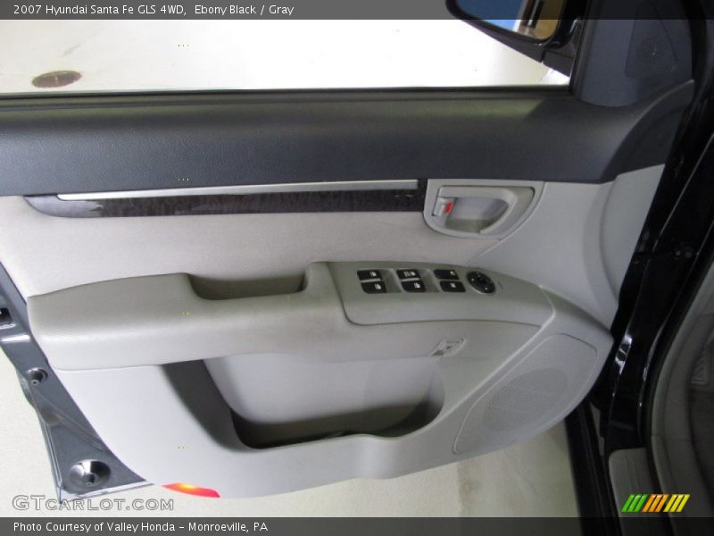 Ebony Black / Gray 2007 Hyundai Santa Fe GLS 4WD