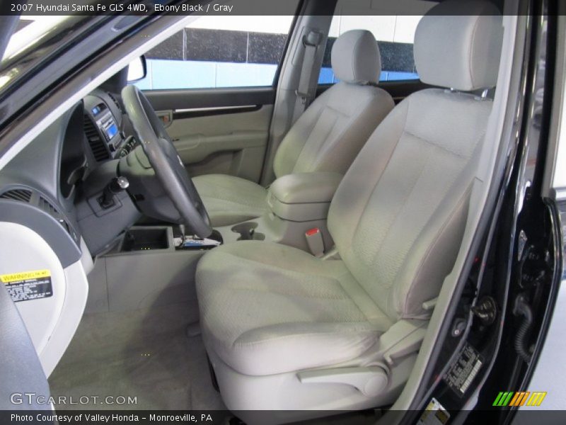 Ebony Black / Gray 2007 Hyundai Santa Fe GLS 4WD