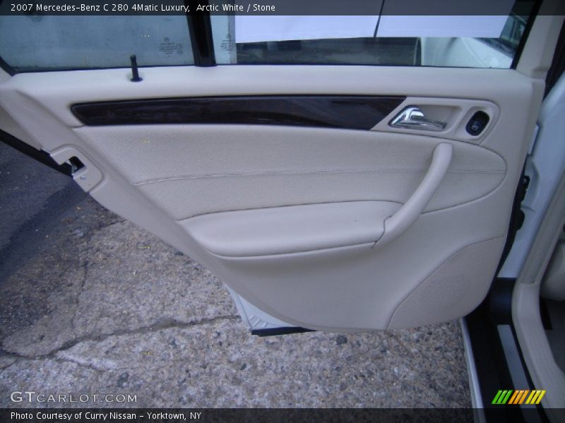 Arctic White / Stone 2007 Mercedes-Benz C 280 4Matic Luxury