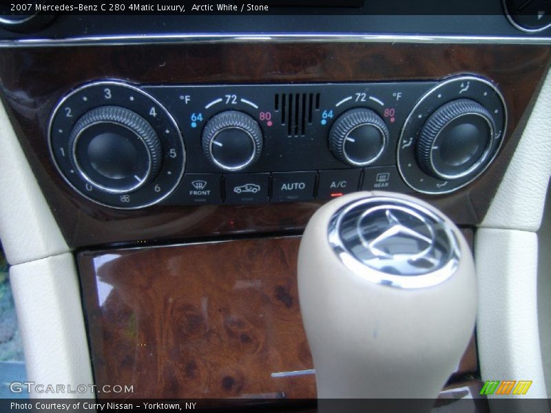 Arctic White / Stone 2007 Mercedes-Benz C 280 4Matic Luxury