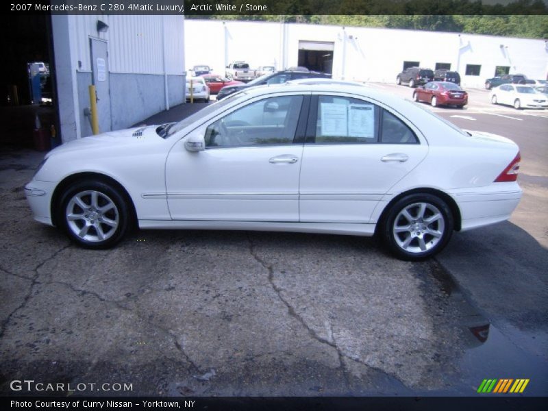 Arctic White / Stone 2007 Mercedes-Benz C 280 4Matic Luxury