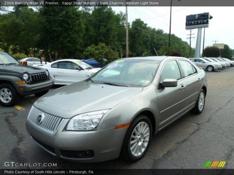 Vapor Silver Metallic / Dark Charcoal/Medium Light Stone 2009 Mercury Milan V6 Premier