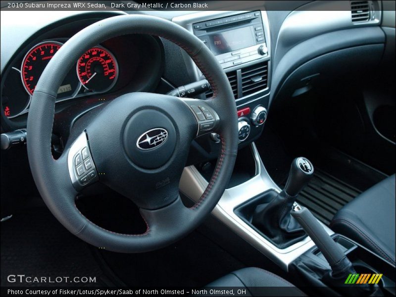  2010 Impreza WRX Sedan Carbon Black Interior