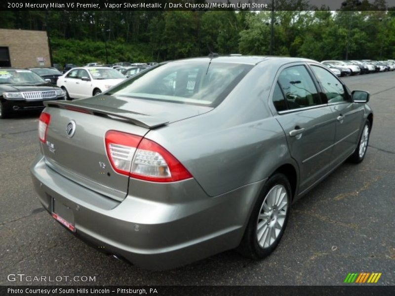 Vapor Silver Metallic / Dark Charcoal/Medium Light Stone 2009 Mercury Milan V6 Premier