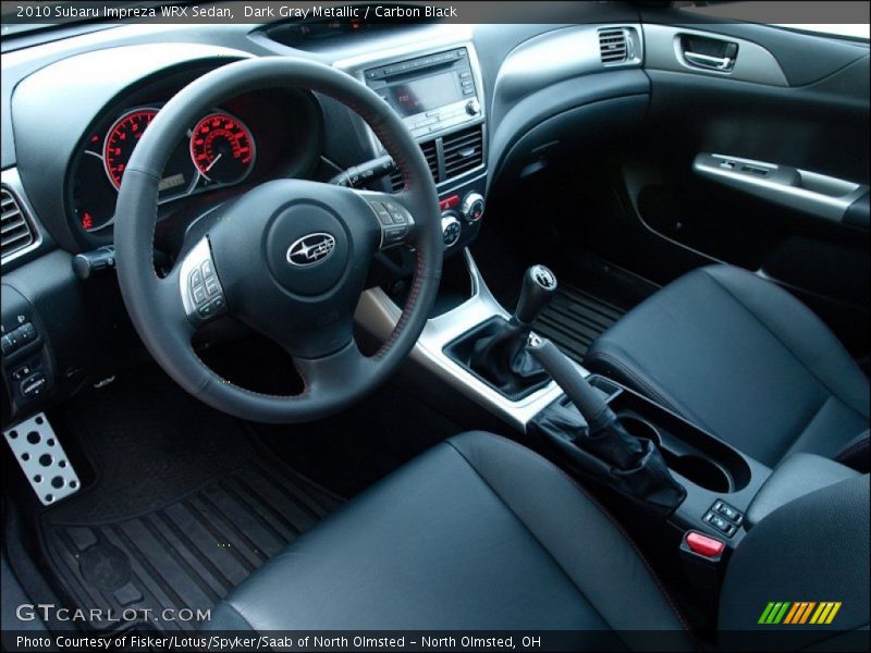  2010 Impreza WRX Sedan Carbon Black Interior
