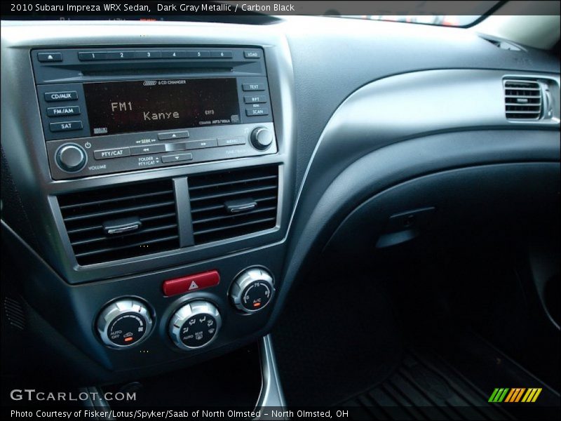 Dashboard of 2010 Impreza WRX Sedan