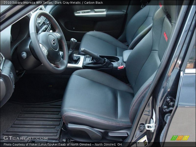  2010 Impreza WRX Sedan Carbon Black Interior