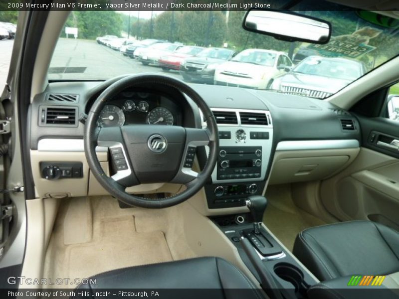 Vapor Silver Metallic / Dark Charcoal/Medium Light Stone 2009 Mercury Milan V6 Premier