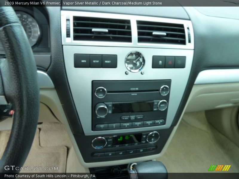 Vapor Silver Metallic / Dark Charcoal/Medium Light Stone 2009 Mercury Milan V6 Premier