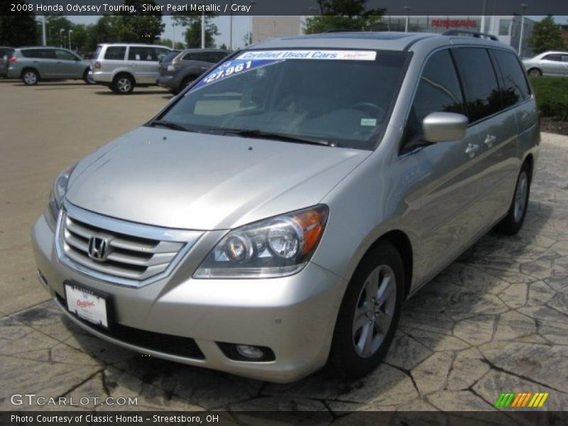 Silver Pearl Metallic / Gray 2008 Honda Odyssey Touring