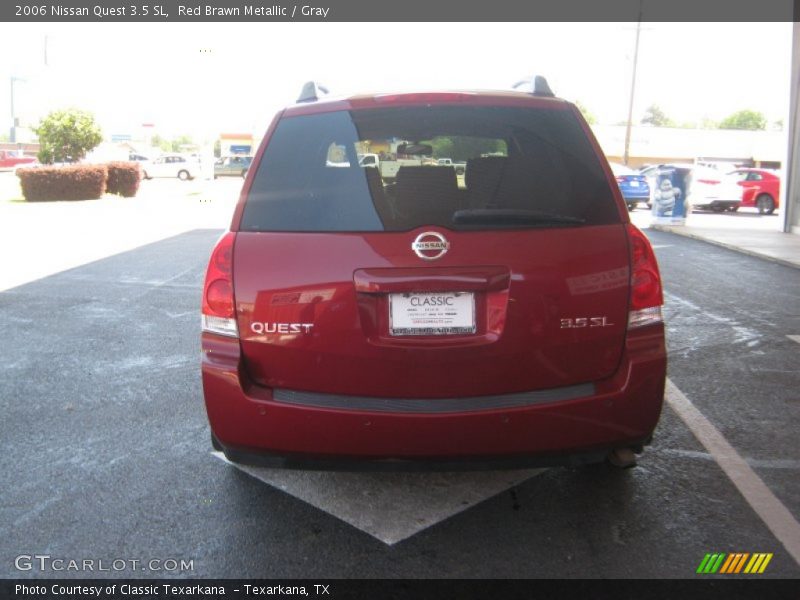 Red Brawn Metallic / Gray 2006 Nissan Quest 3.5 SL