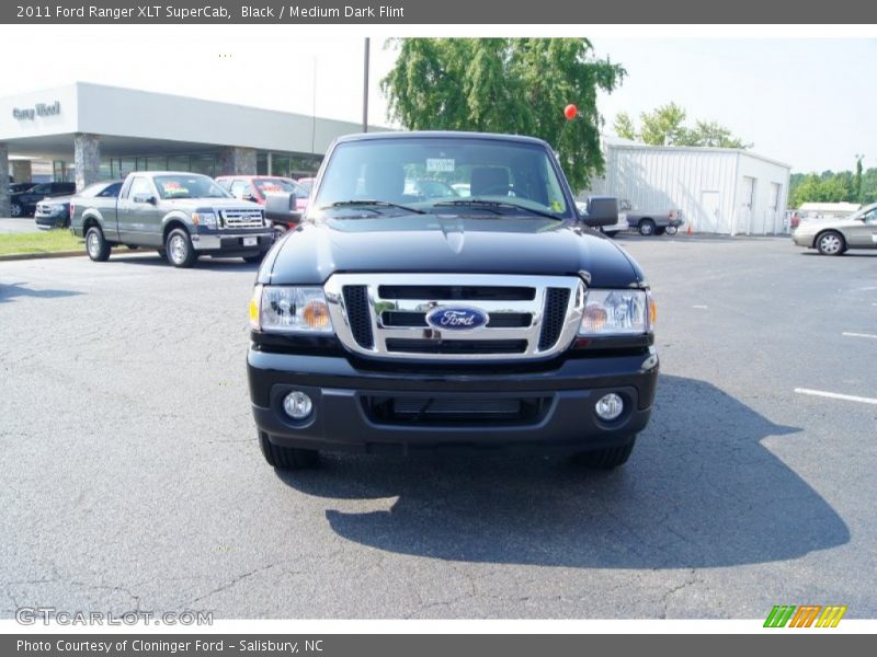 Black / Medium Dark Flint 2011 Ford Ranger XLT SuperCab