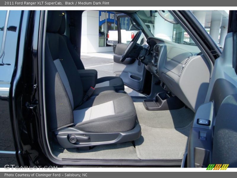 Black / Medium Dark Flint 2011 Ford Ranger XLT SuperCab