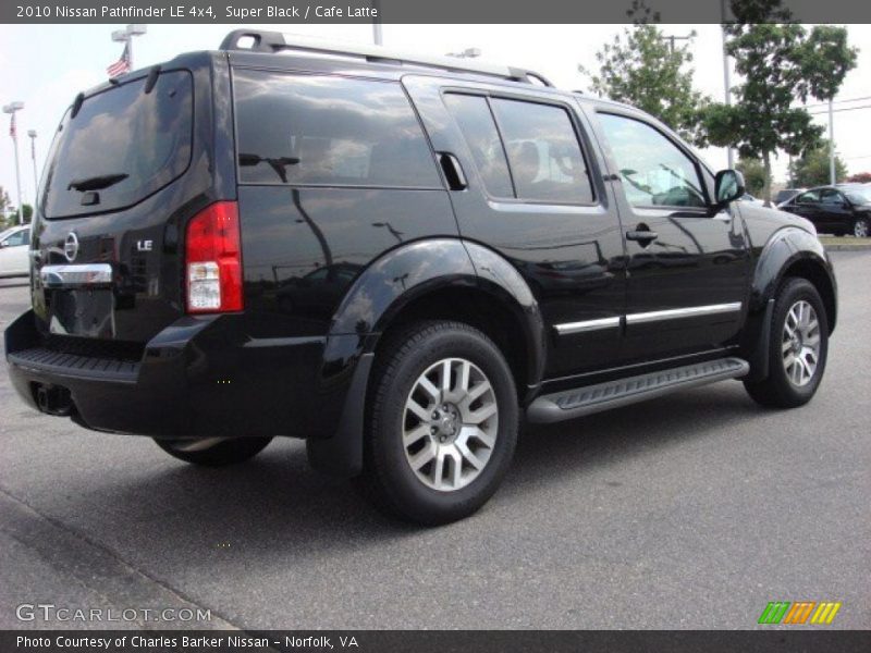 Super Black / Cafe Latte 2010 Nissan Pathfinder LE 4x4