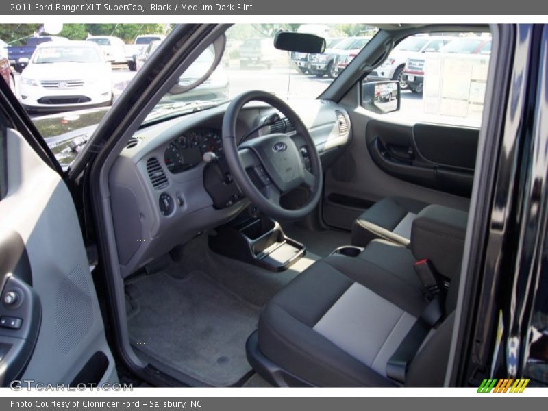 Black / Medium Dark Flint 2011 Ford Ranger XLT SuperCab