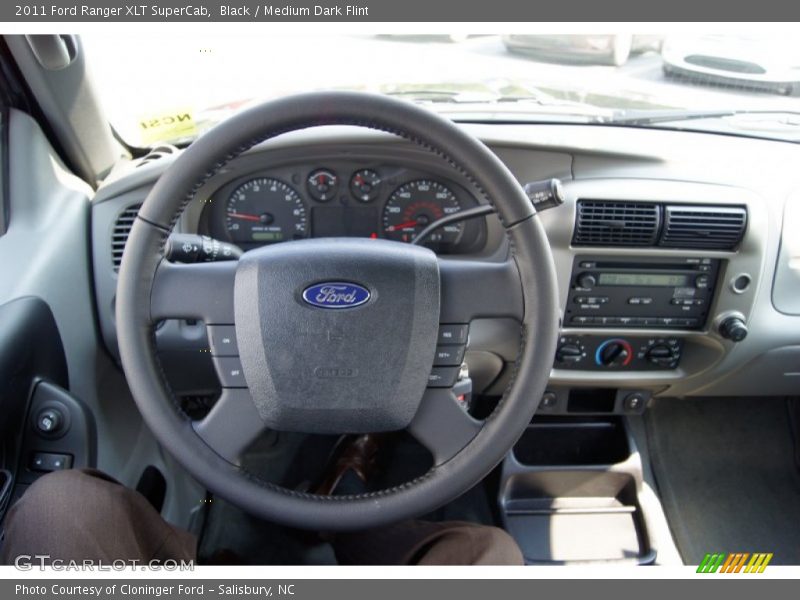 Black / Medium Dark Flint 2011 Ford Ranger XLT SuperCab
