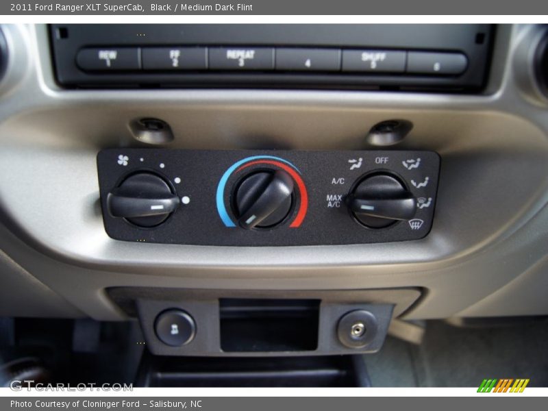 Black / Medium Dark Flint 2011 Ford Ranger XLT SuperCab