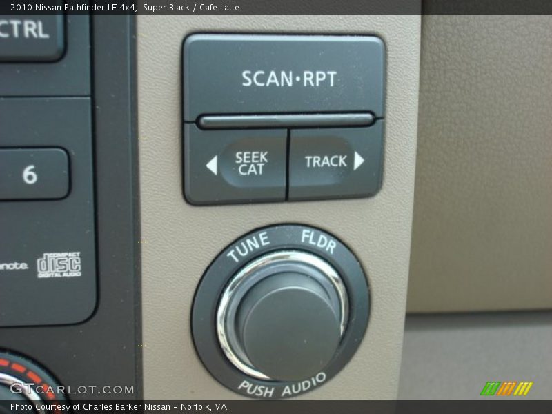 Super Black / Cafe Latte 2010 Nissan Pathfinder LE 4x4