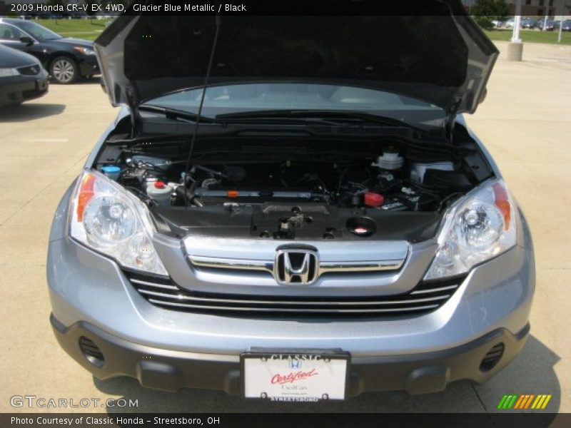 Glacier Blue Metallic / Black 2009 Honda CR-V EX 4WD