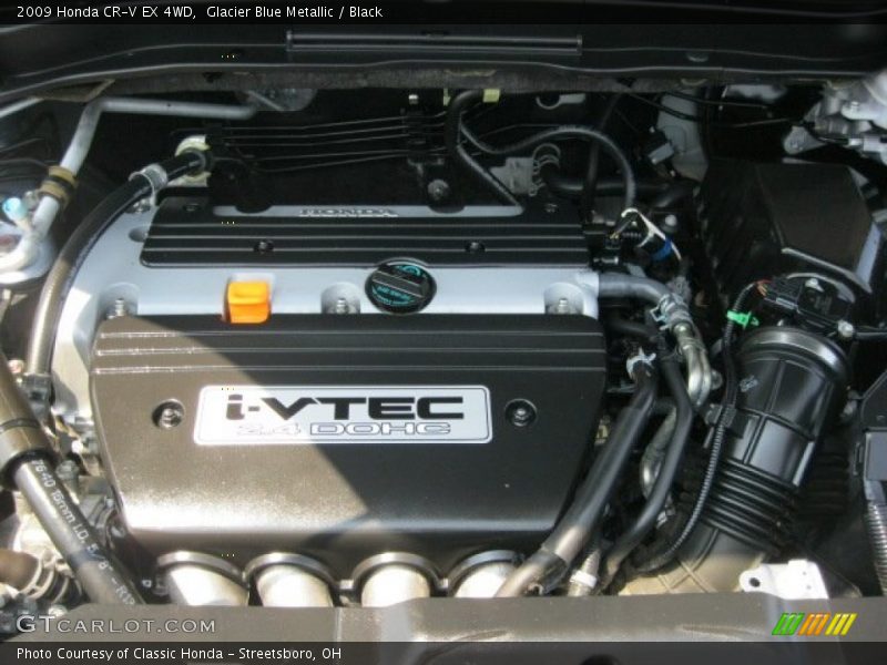 Glacier Blue Metallic / Black 2009 Honda CR-V EX 4WD