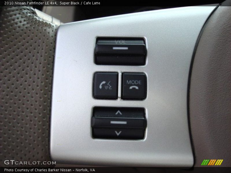 Super Black / Cafe Latte 2010 Nissan Pathfinder LE 4x4
